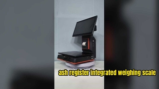 15.6-inch cash register integrated weighing scale for restaurants, fruits, fresh produce supermarket